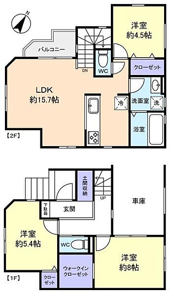 Ｋｏｌｅｔ志津 ｜千葉県佐倉市井野(賃貸一戸建3LDK・1階・79.28㎡)の写真 その3