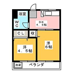 タウンハイツ 2Kの間取図画像