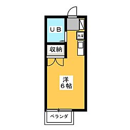 アドバンス ワンルームの間取図画像