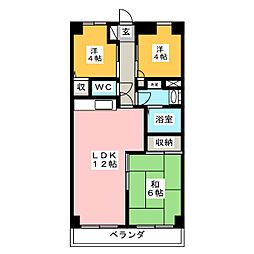 Beeハイム 3LDKの間取図画像