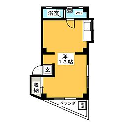 サンフローレ ワンルームの間取図画像