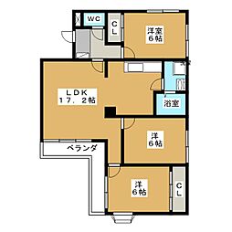 Eパルマンション 2SLDKの間取図画像