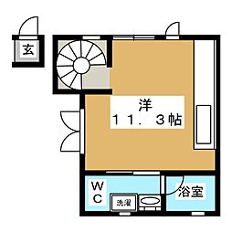 Felice ワンルームの間取図画像