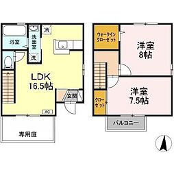 ルミナーレA 2LDKの間取図画像