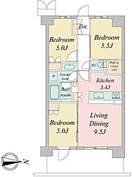 間取図画像 3LDK