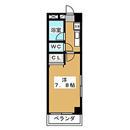 フジビル 1Kの間取図画像