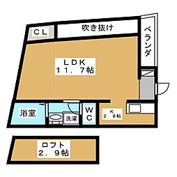 FullMarks 1LDKの間取図画像