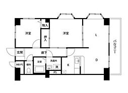 カーディナンス永山 2LDKの間取図画像