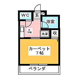 間取図画像 1K