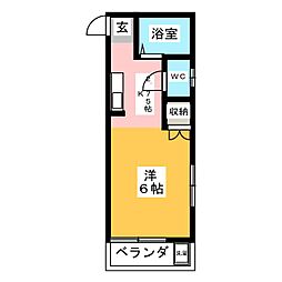 間取図画像 1K