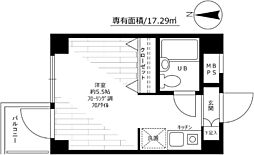 ドルチェ府中ツインエクセル ワンルームの間取図画像