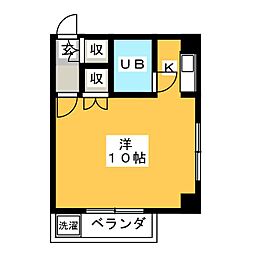 こんあもーれ ワンルームの間取図画像