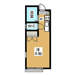 Palette ワンルームの間取図画像