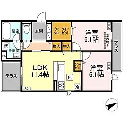 物件の間取り