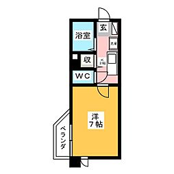 間取図画像 1K