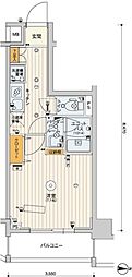 スカイコートパレス一橋学園 1Kの間取図画像
