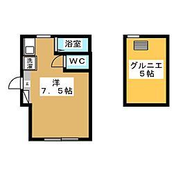 コーポ入江 ワンルームの間取図画像