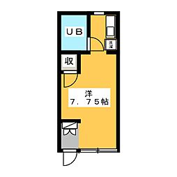ハイツ新小平 ワンルームの間取図画像