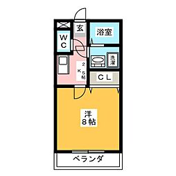 間取図画像 1K