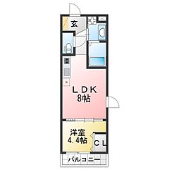 Freedom M 1LDKの間取図画像