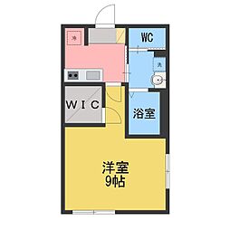 Felice相模原 1Kの間取図画像