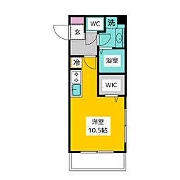 Volpe ワンルームの間取図画像