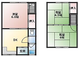 福岡貸家 2 ｜ 奈良県天理市田町423-3（賃貸アパート3DK・1階・50.00㎡） その2