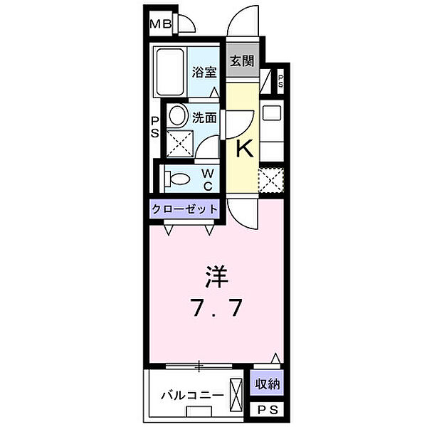 リグノ天理 205｜奈良県天理市川原城町(賃貸マンション1K・2階・27.68㎡)の写真 その2