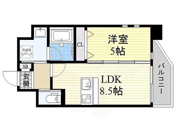 プレジオ江坂2 ｜大阪府吹田市南吹田５丁目(賃貸マンション1LDK・7階・34.65㎡)の写真 その2