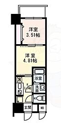 Osaka Metro御堂筋線 江坂駅 徒歩12分の賃貸マンション 7階2Kの間取り