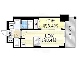 プレサンス新大阪ジェイズ  ｜ 大阪府大阪市淀川区東三国６丁目22番2号（賃貸マンション1LDK・9階・29.64㎡） その2