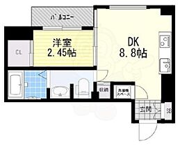 レギャン002  ｜ 大阪府豊中市上新田４丁目24番16号（賃貸マンション1LDK・2階・26.74㎡） その2