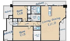 大阪府吹田市江の木町6番1号（賃貸マンション2LDK・4階・66.39㎡） その2