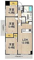 インプルーブ緑地公園  ｜ 大阪府吹田市江坂町５丁目14番16号（賃貸マンション3LDK・6階・67.50㎡） その2