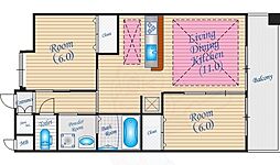 第20関根マンション 2LDKの間取図画像