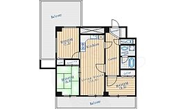 エスポワール緑地 3LDKの間取図画像