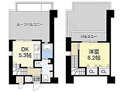 アーバンコートカサンドラ・クロス 1DKの間取図画像