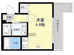 フェリーチェ梅田北 1Kの間取図画像