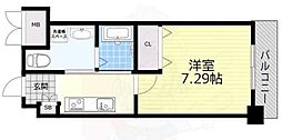エルプレイス東三国 1Kの間取図画像