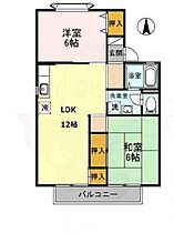 坂西レジデンス1  A  ｜ 兵庫県宝塚市安倉南２丁目19番2号（賃貸アパート2LDK・1階・53.74㎡） その2