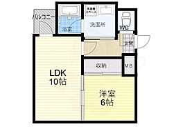 間取図画像 1LDK