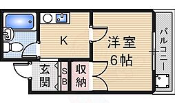 エスパシオ 1Kの間取図画像