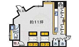 さらきマンション ワンルームの間取図画像