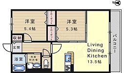ハイムリーベ 2LDKの間取図画像