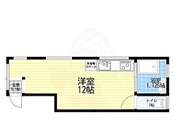 フラット伊丹ビル ワンルームの間取図画像