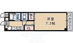 ペガ千僧 1Kの間取図画像