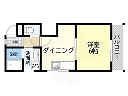 タザワハイツ 1DKの間取図画像