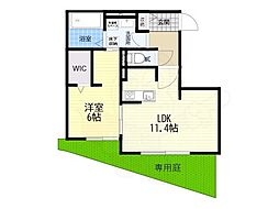 シャンテ アゼリア 1LDKの間取図画像