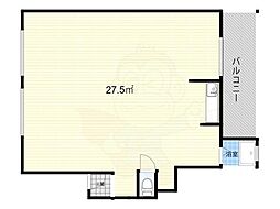 森本マンション 1LDKの間取図画像