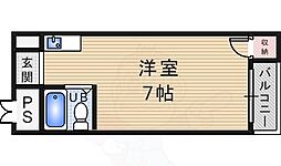 ハイツホリディ 1Kの間取図画像